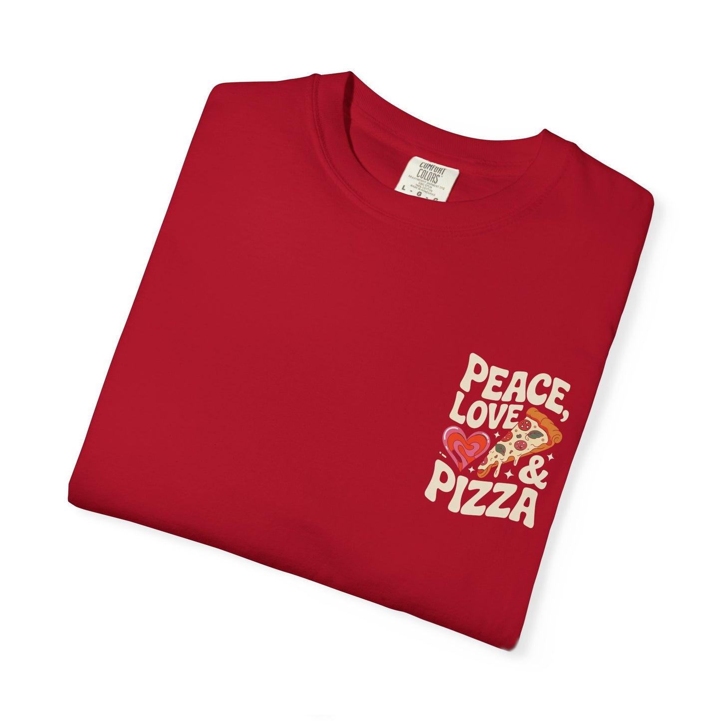Peace, Love & Pizza Unisex Garment-Dyed T-shirt | Fun Apparel for Pizza Lovers, Gift for Foodies, Casual Wear, Perfect for Parties, [...]