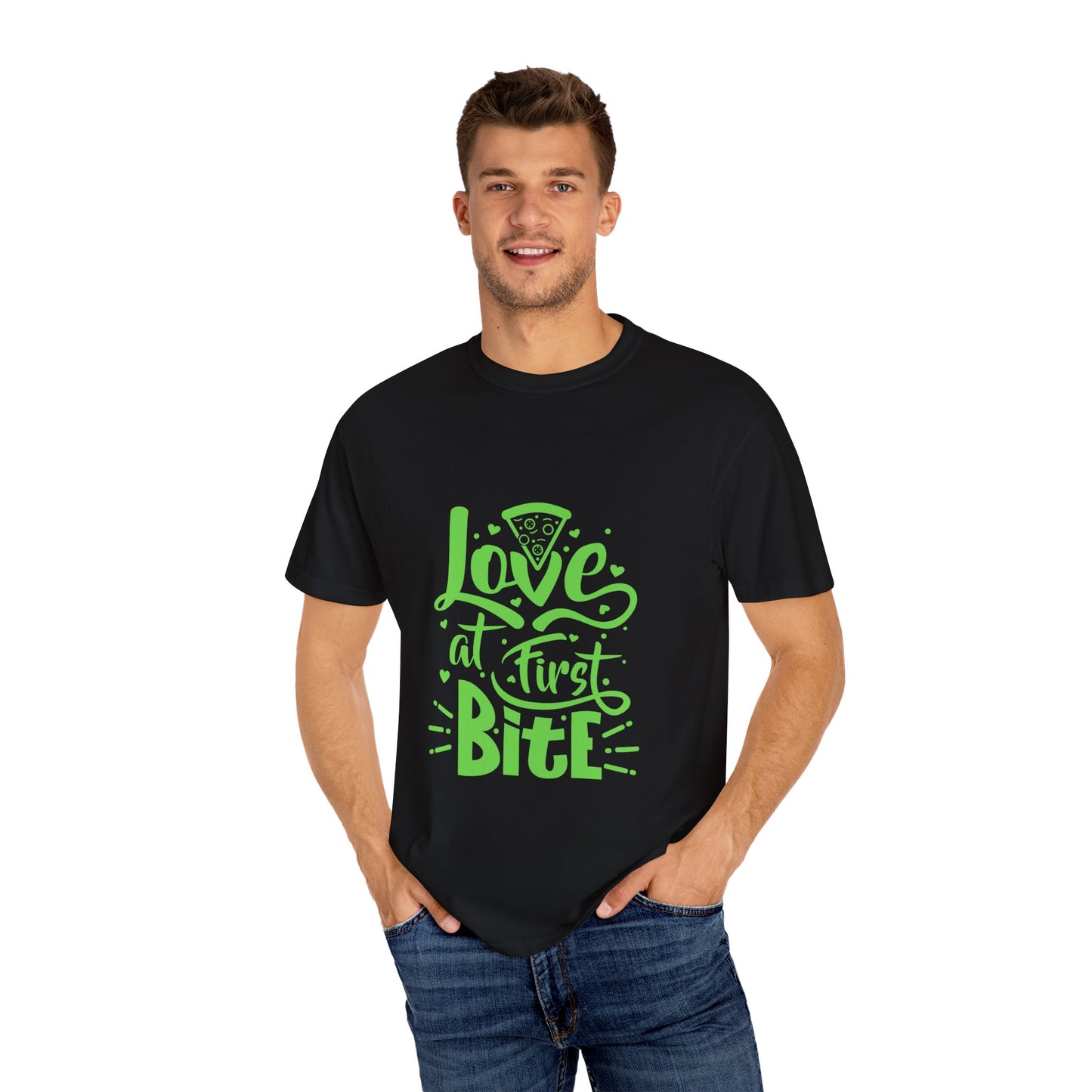 Playful Pizza Love T-Shirt – Unisex Garment-Dyed Tee