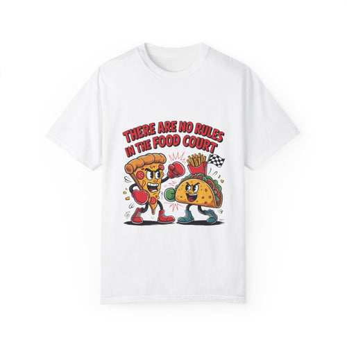 Food Court Fun Unisex T-Shirt - "There Are No Rules" Graphic Tee