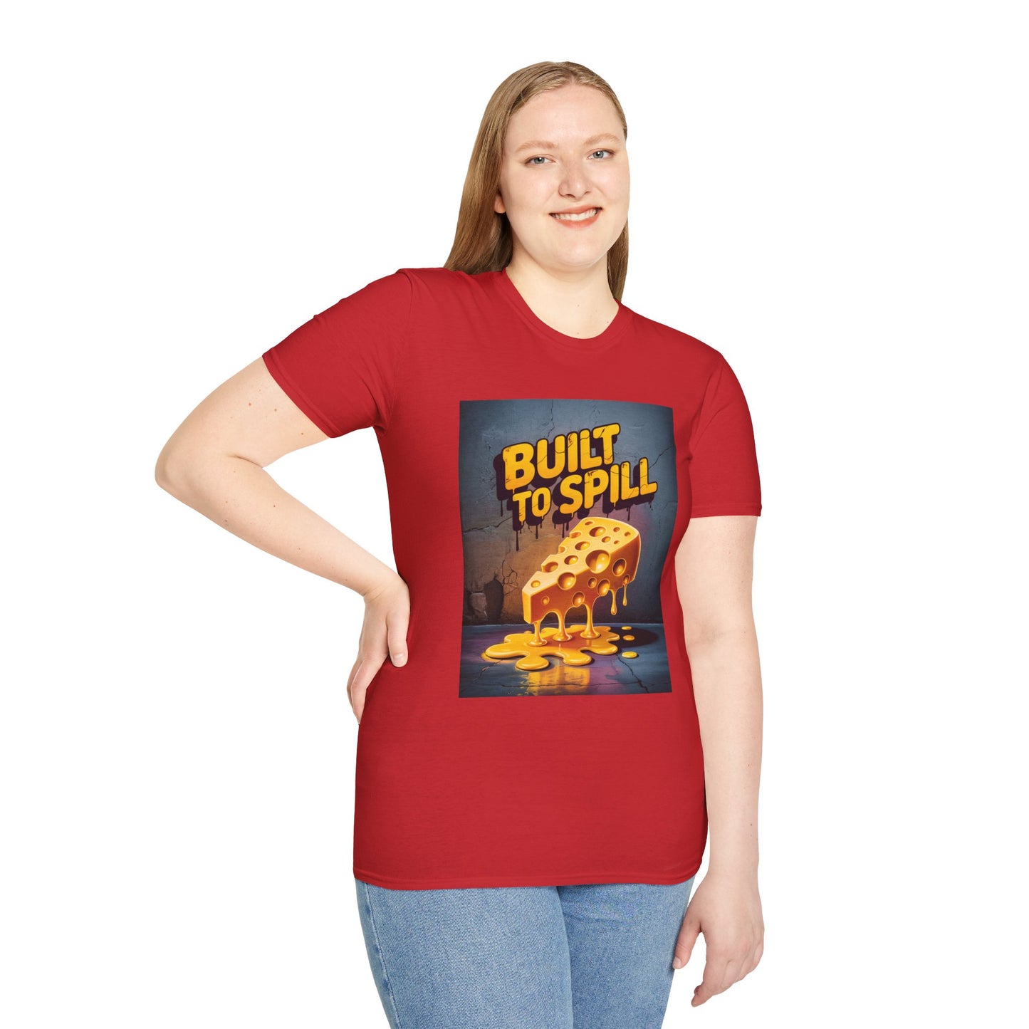 Built To Spill Unisex Softstyle T-Shirt - Fun Graphic Tee for Cheesy Humor Lovers