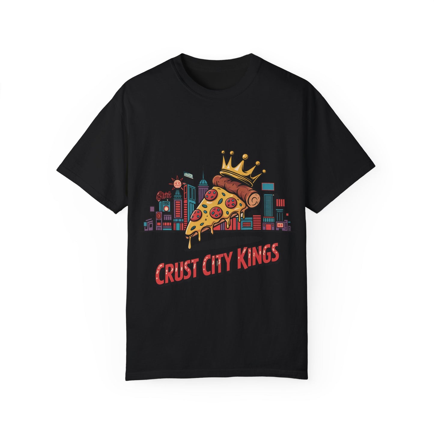 Crust City Kings Unisex T-Shirt - Fun Pizza Graphic Tee for Food Lovers