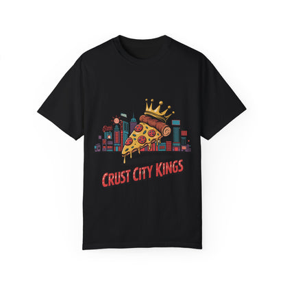 Crust City Kings Unisex T-Shirt - Fun Pizza Graphic Tee for Food Lovers