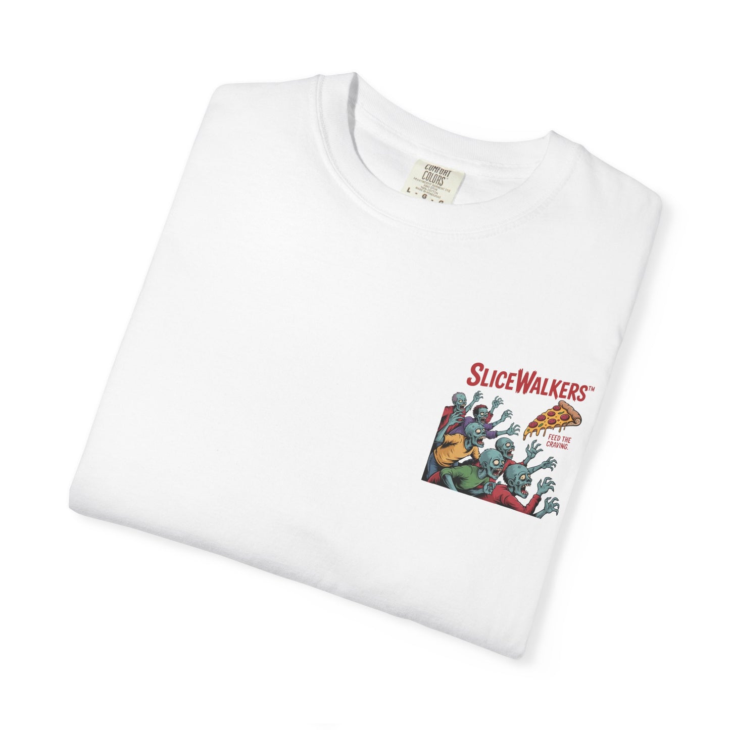 Zombie Slice Walkers T-Shirt | Fun Graphic Tee for Halloween, Costume Party, Gifts, Casual Wear, Everyday Style