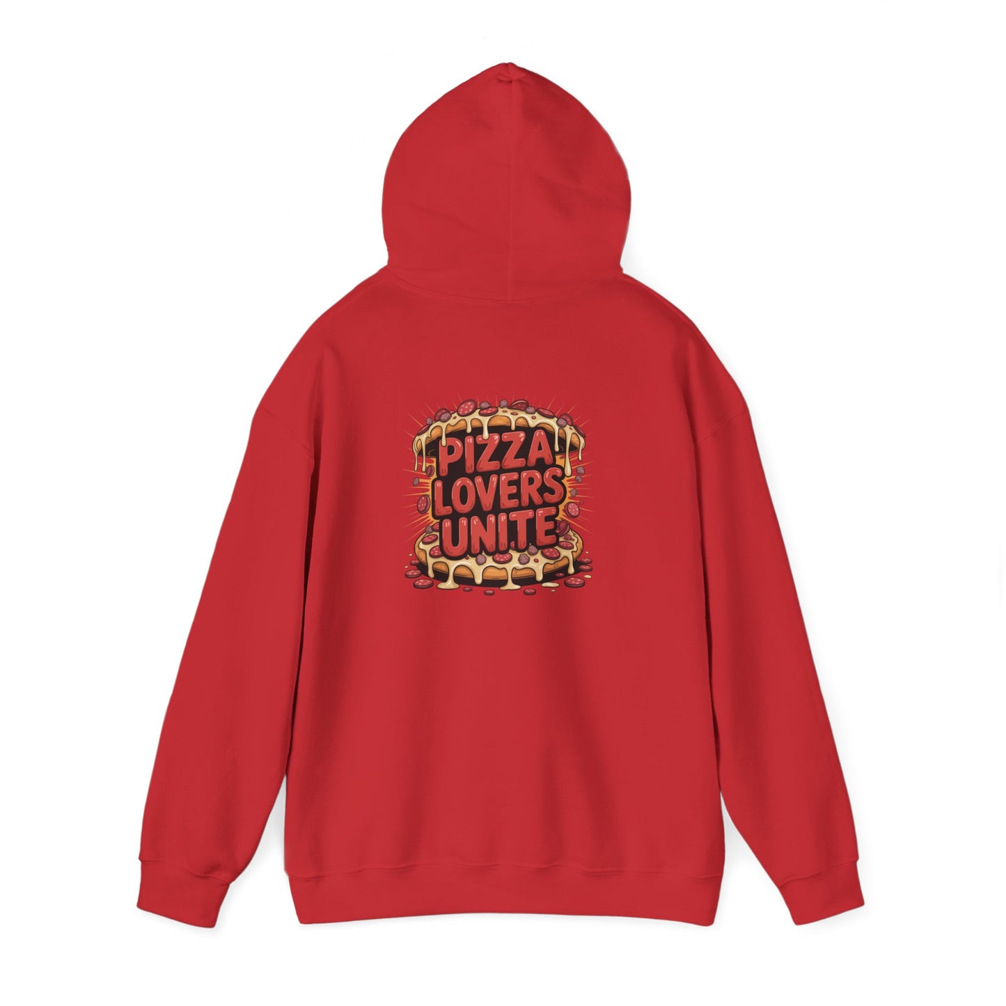 Pizza Lovers Unite Hoodie | Cozy Unisex Sweatshirt | Gift for Pizza Lovers | Casual Wear | Unique Holiday Apparel
