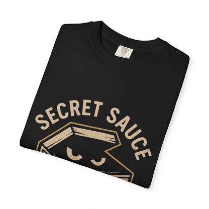 Secret Sauce Society T-Shirt, Unisex Garment-Dyed Tee, Funny Foodie Gift, Casual Wear, Cooking Enthusiast Apparel
