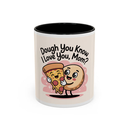 Cute Pizza & Doughnut Coffee Mug for Mother's Day