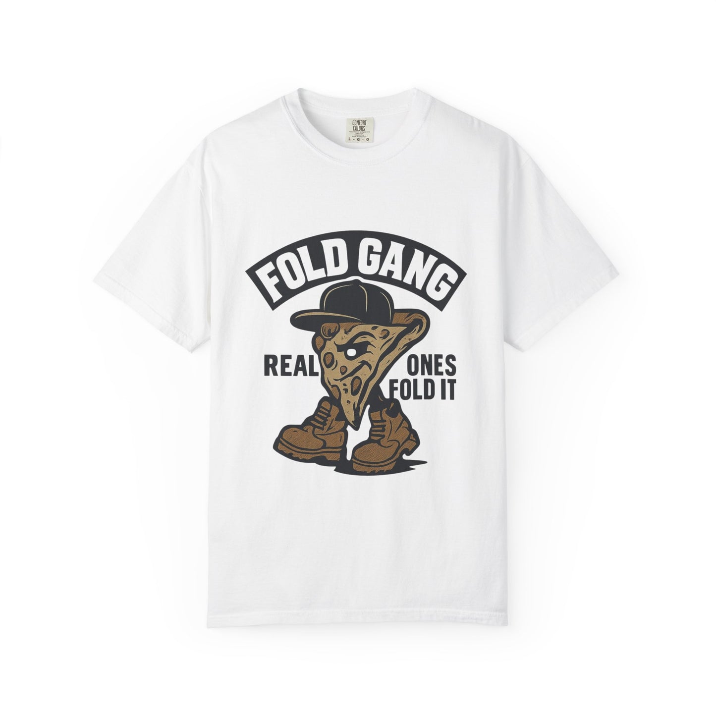 Pizza Lover Unisex T-Shirt, Fold Gang Graphic Tee, Funny Food Shirt, Casual Wear, Unique Gift Idea, Streetwear, Fun Apparel