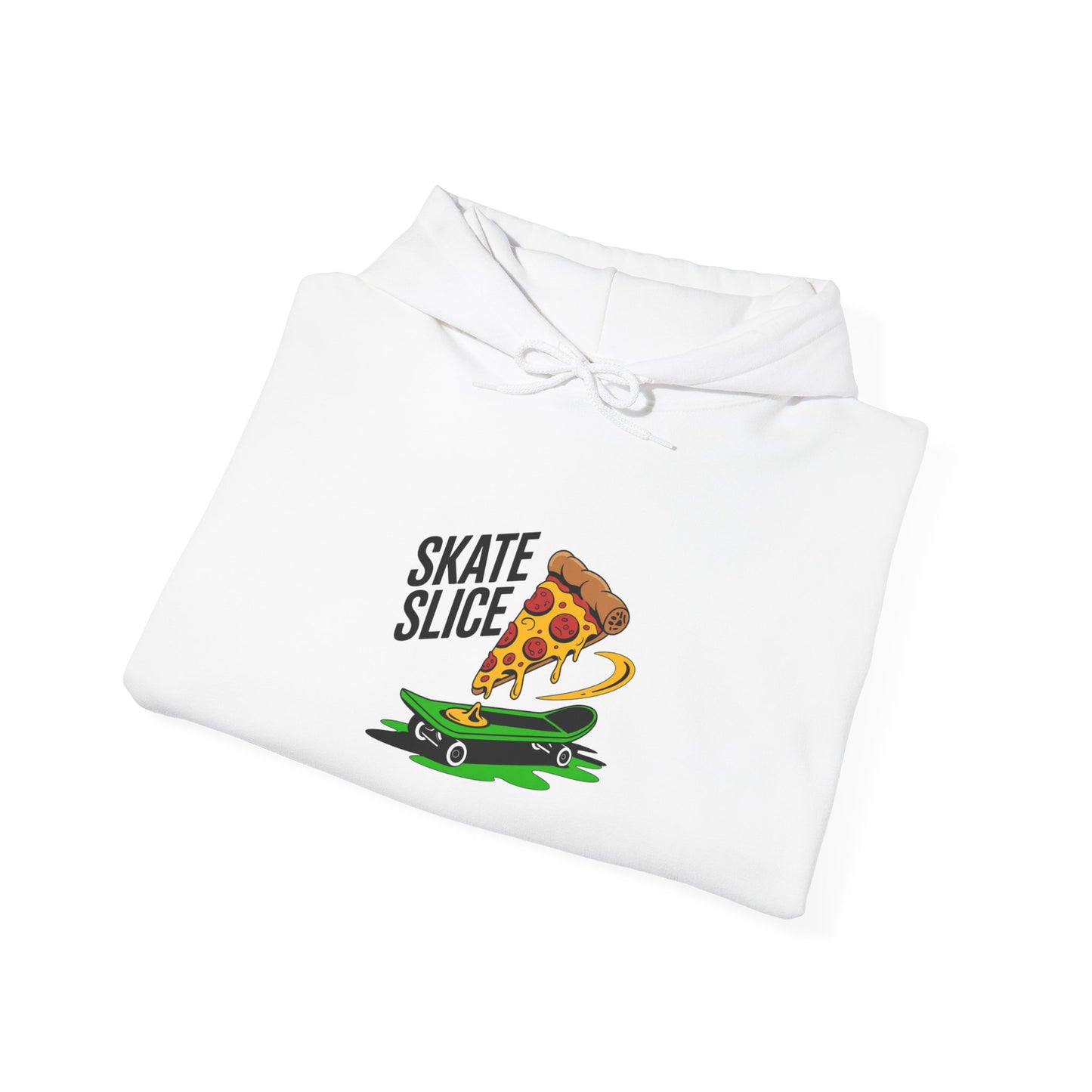 Skate Slice Hoodie – Fun Graphic Sweatshirt for Pizza Lovers