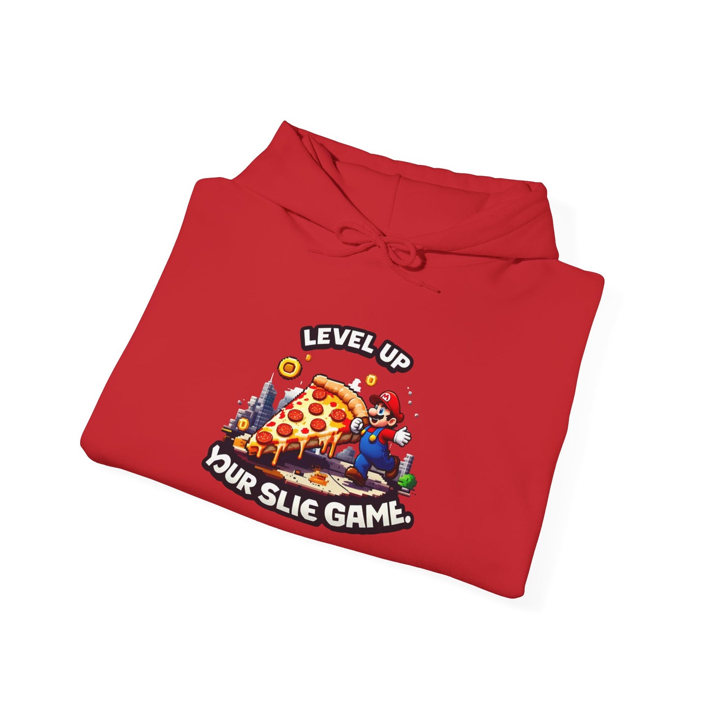 Level Up Pizza Gaming Hoodie - Unisex Heavy Blend Sweatshirt