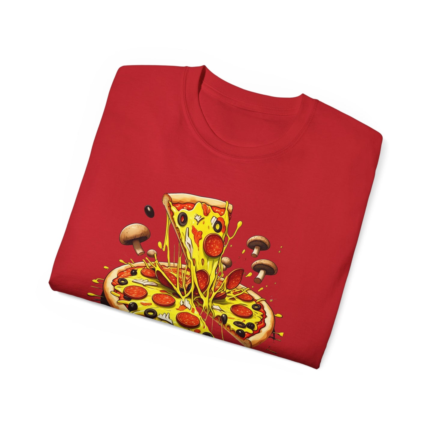 Pizza Lover's Unisex Ultra Cotton Tee - Fun Slice Graphic T-Shirt