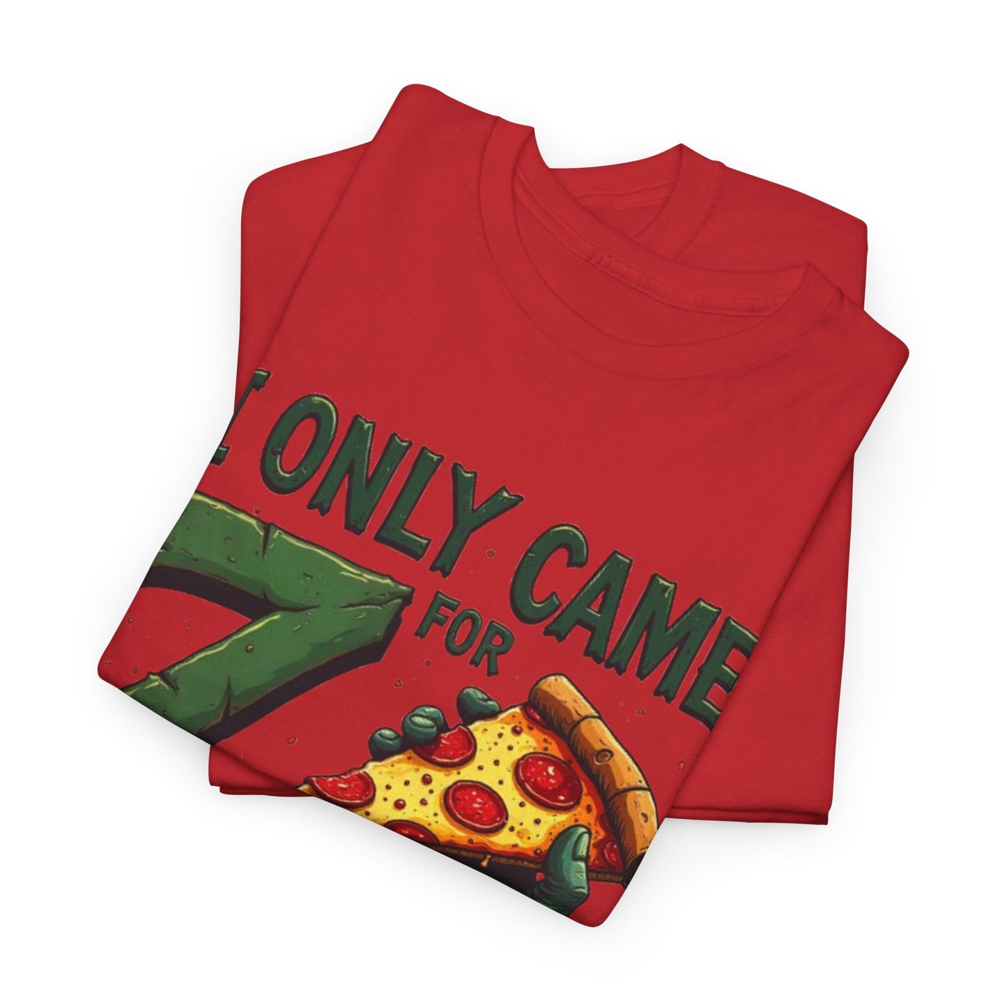 Pizza and Zombies Unisex Tee, Casual T-Shirt for Halloween, Graphic Tee, Gift for Gamers, Fun Party Shirt, Unique Halloween Apparel