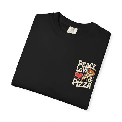 Peace, Love & Pizza Unisex Garment-Dyed T-shirt | Fun Apparel for Pizza Lovers, Gift for Foodies, Casual Wear, Perfect for Parties, [...]