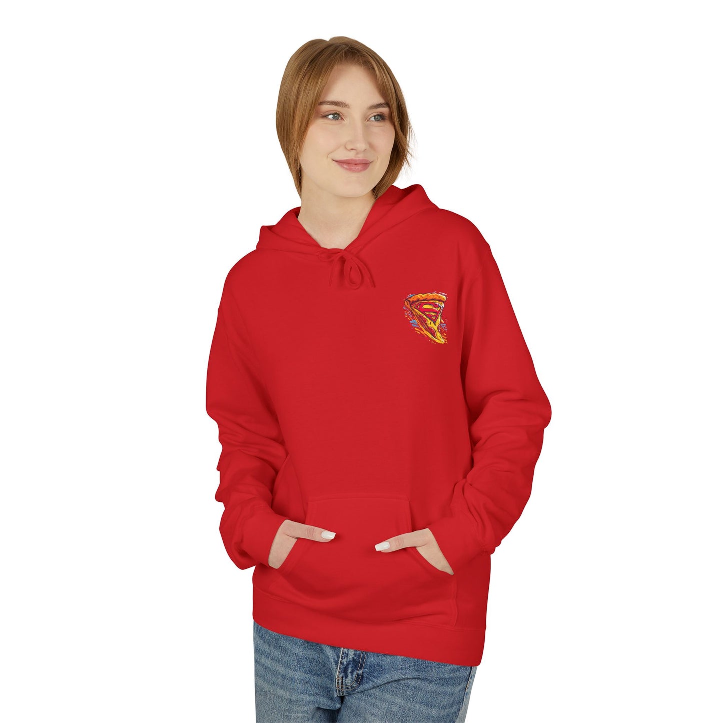 Pizza Superhero Fleece Hoodie