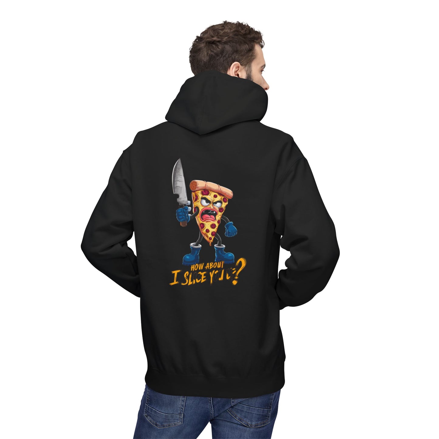 Funny Pizza Chef Hoodie, Unisex Fleece Sweatshirt, Perfect Gift for Foodies, Unique Kitchen Apparel, Pizza Lover's Clothing