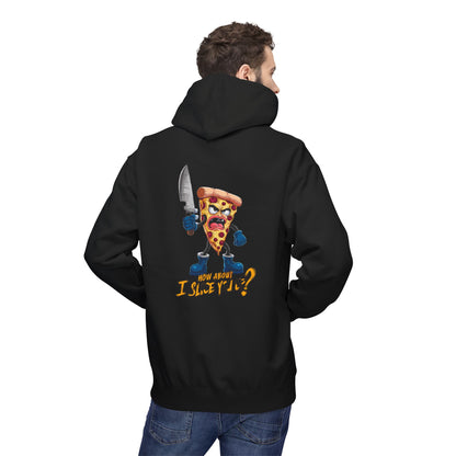 Funny Pizza Chef Hoodie, Unisex Fleece Sweatshirt, Perfect Gift for Foodies, Unique Kitchen Apparel, Pizza Lover's Clothing