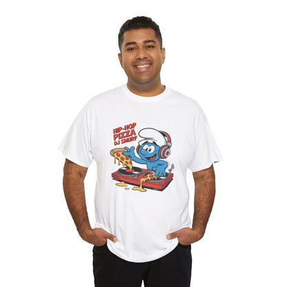 Hip-Hop Pizza DJ Smurf Unisex Heavy Cotton Tee