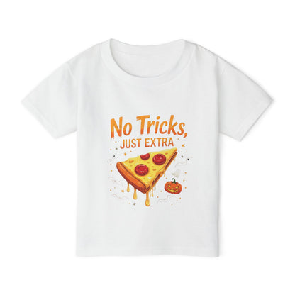 Pizza Party Toddler T-Shirt | Halloween Shirt, Cute Kids Tee, Toddler Halloween Costume, Fun Children's Apparel, No Tricks Just Extra