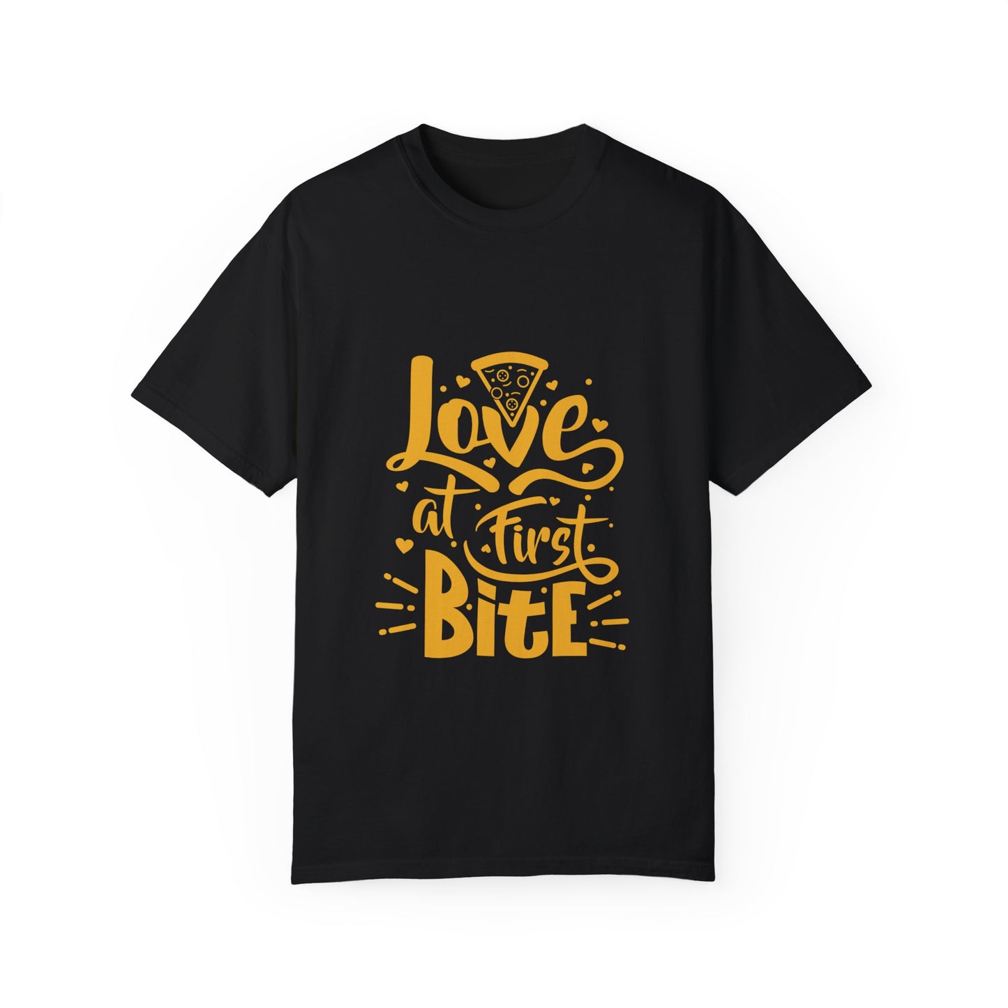 Unisex Love at First Bite T-Shirt - Perfect for Pizza Lovers