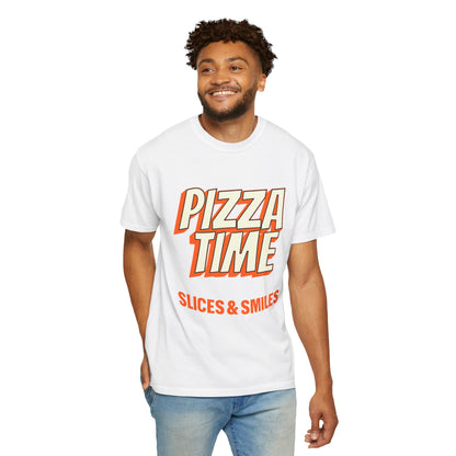 Pizza Time Unisex Garment-Dyed T-Shirt - Slices & Smiles