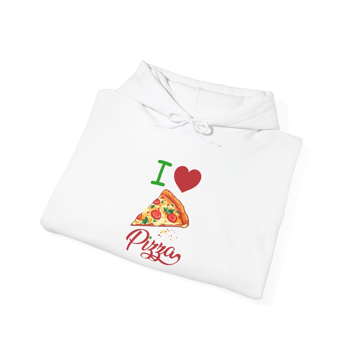 I Love Pizza Hoodie | Unisex Heavy Blend Sweatshirt for Food Lovers