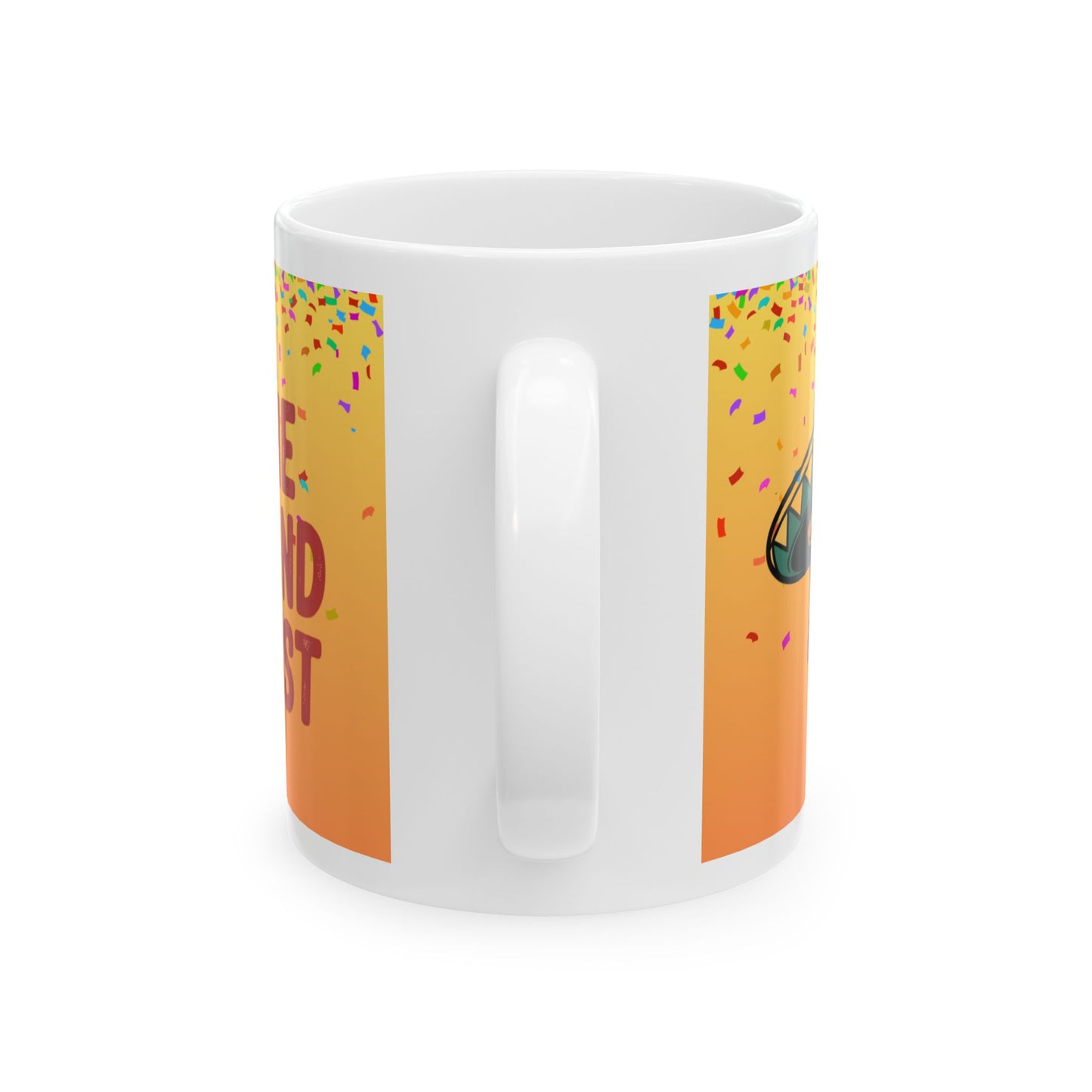 Fiesta Celebration Ceramic Mug - Perfect for Queso Lovers!
