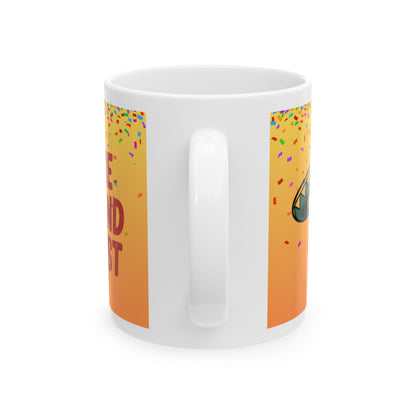Fiesta Celebration Ceramic Mug - Perfect for Queso Lovers!