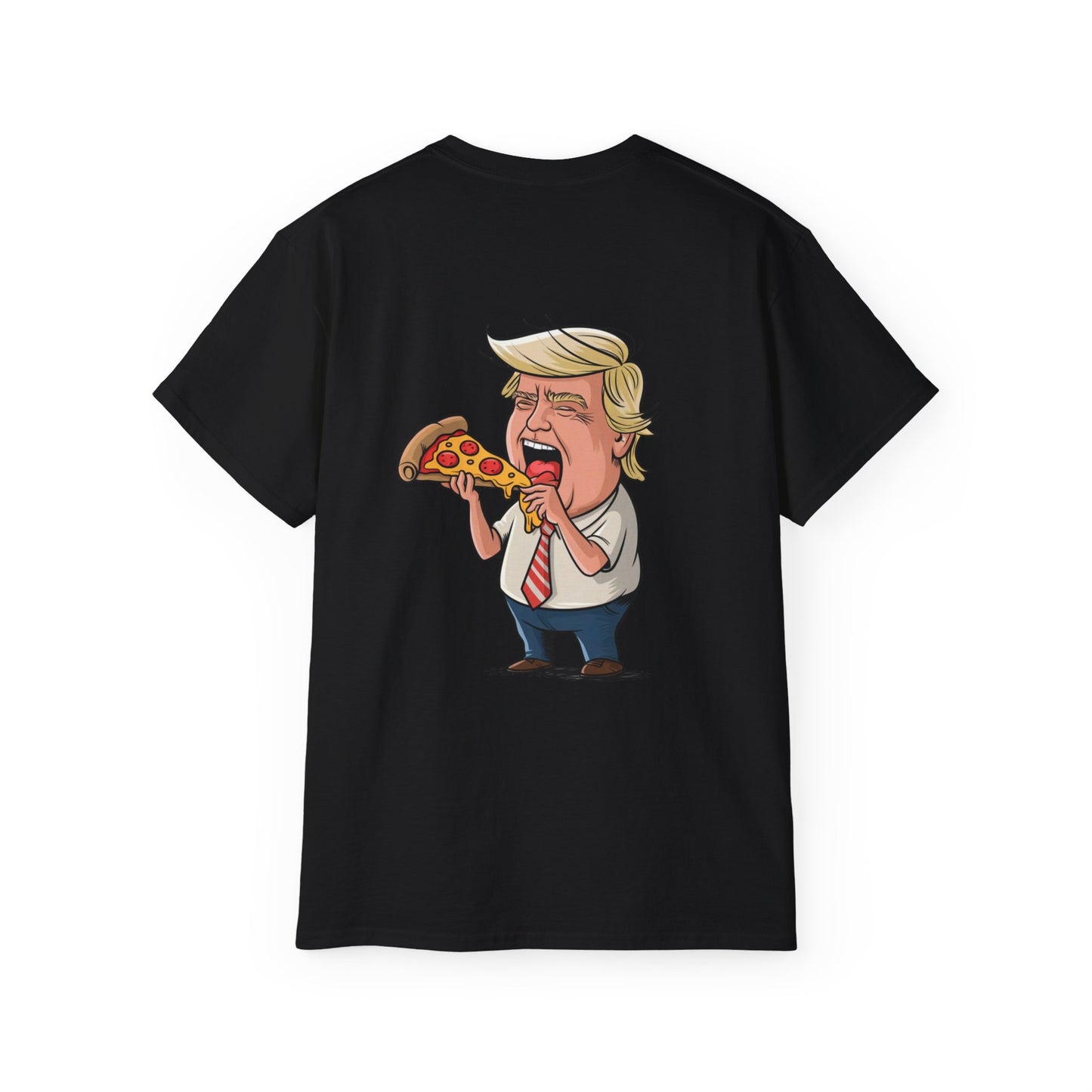 Funny Cartoon Pizza Tee | Unisex Ultra Cotton Tee | Quirky Graphic Shirt, Gifts for Him, Humor T-Shirt, Foodie Apparel, Casual Wear