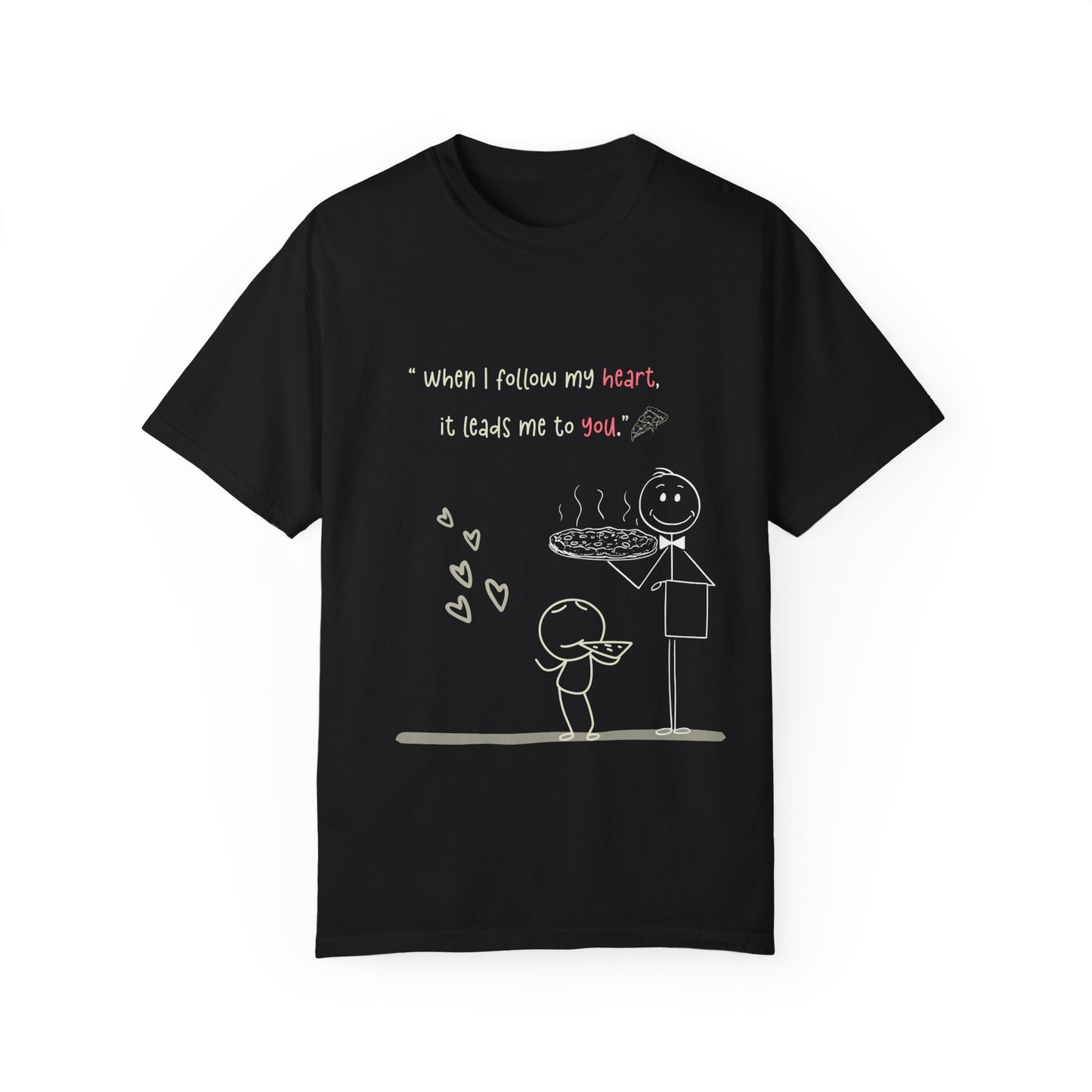 Heartfelt Connection Unisex T-Shirt - Adorable Love Quote Design
