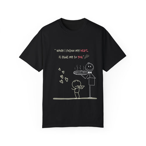 Heartfelt Connection Unisex T-Shirt - Adorable Love Quote Design