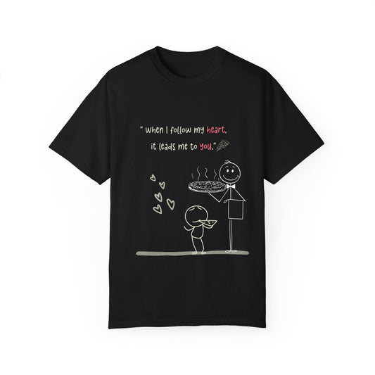 Heartfelt Connection Unisex T-Shirt - Adorable Love Quote Design