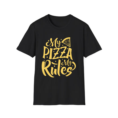 My Pizza Rules Unisex Softstyle T-Shirt - Perfect for Pizza Lovers & Foodies