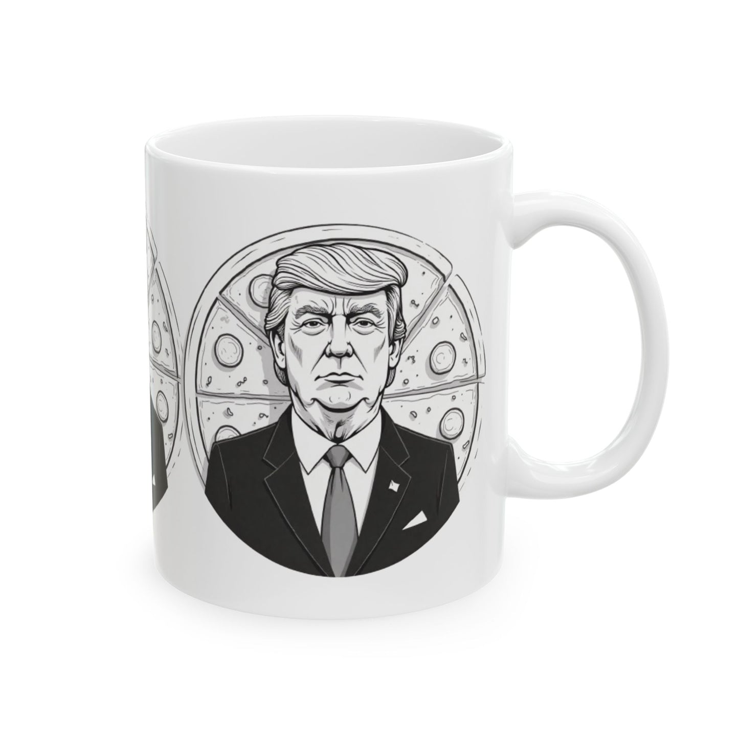 Donald Trump Inspired Ceramic Mug, Political Gift, Humor Mug, Funny Coffee Cup, Retro Style Drinkware, Election Memorabilia