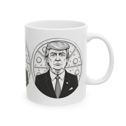 Donald Trump Inspired Ceramic Mug, Political Gift, Humor Mug, Funny Coffee Cup, Retro Style Drinkware, Election Memorabilia