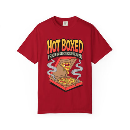 Pizza Lovers Unisex T-shirt | Hot Boxed Graphic Tee, Casual Wear, Gift for Foodies, Comfortable Lifestyle Shirt, Birthday Party Apparel