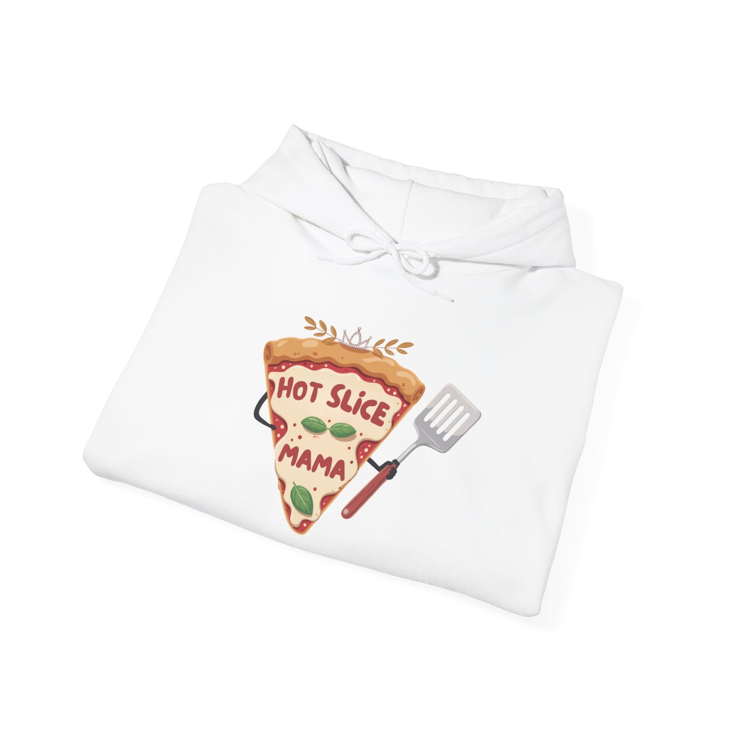 Pizza Lover Unisex Hoodie - 'Hot Slice Mama' Design