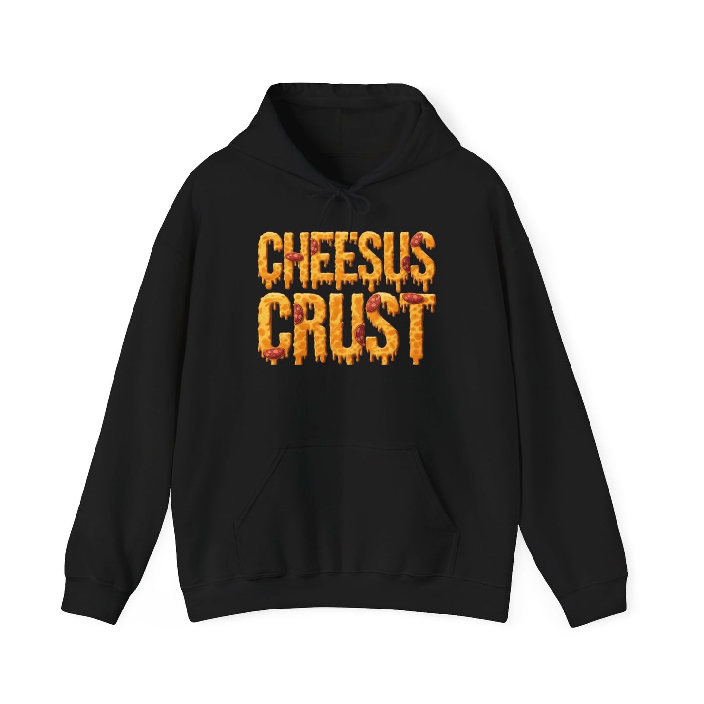 Cheesus Crust Unisex Heavy Blend™ Hoodie - Fun Pizza Design for Food Lovers