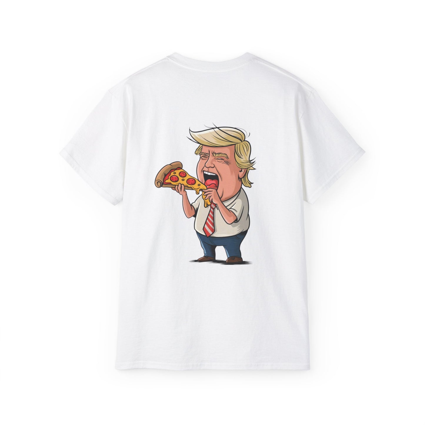 Funny Cartoon Pizza Tee | Unisex Ultra Cotton Tee | Quirky Graphic Shirt, Gifts for Him, Humor T-Shirt, Foodie Apparel, Casual Wear