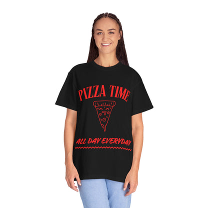 Pizza Time Unisex T-shirt - All Day Everyday Casual Tee