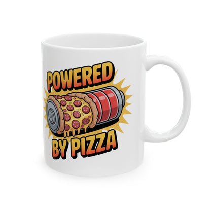 Powered by Pizza – Fuel Can Slice Mug
