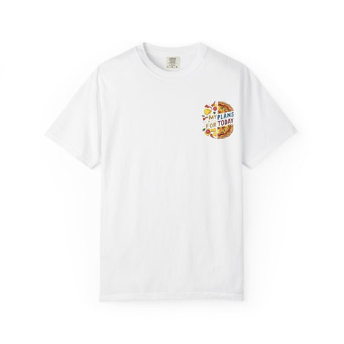 Pizza Plans T-Shirt, Quirky Shirt for Food Lovers, Fun Casual Wear, Gift for Pizza Enthusiasts, Ideal for Birthdays and Foodie Events
