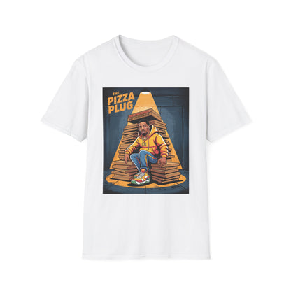 The Pizza Plug Unisex Softstyle T-Shirt - Fun Graphic Tee for Pizza Lovers
